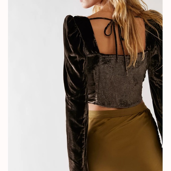 Free people Bridgette Velvet Top - Picture 2 of 2